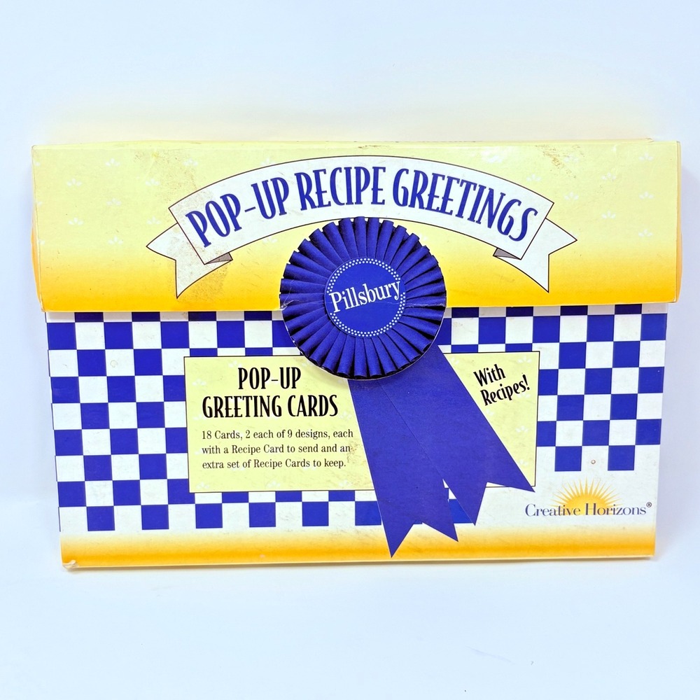 1996 Pillsbury Dough Boy Recipe Greeting‎ Cards Vintage Pop Up  18 Cards READ